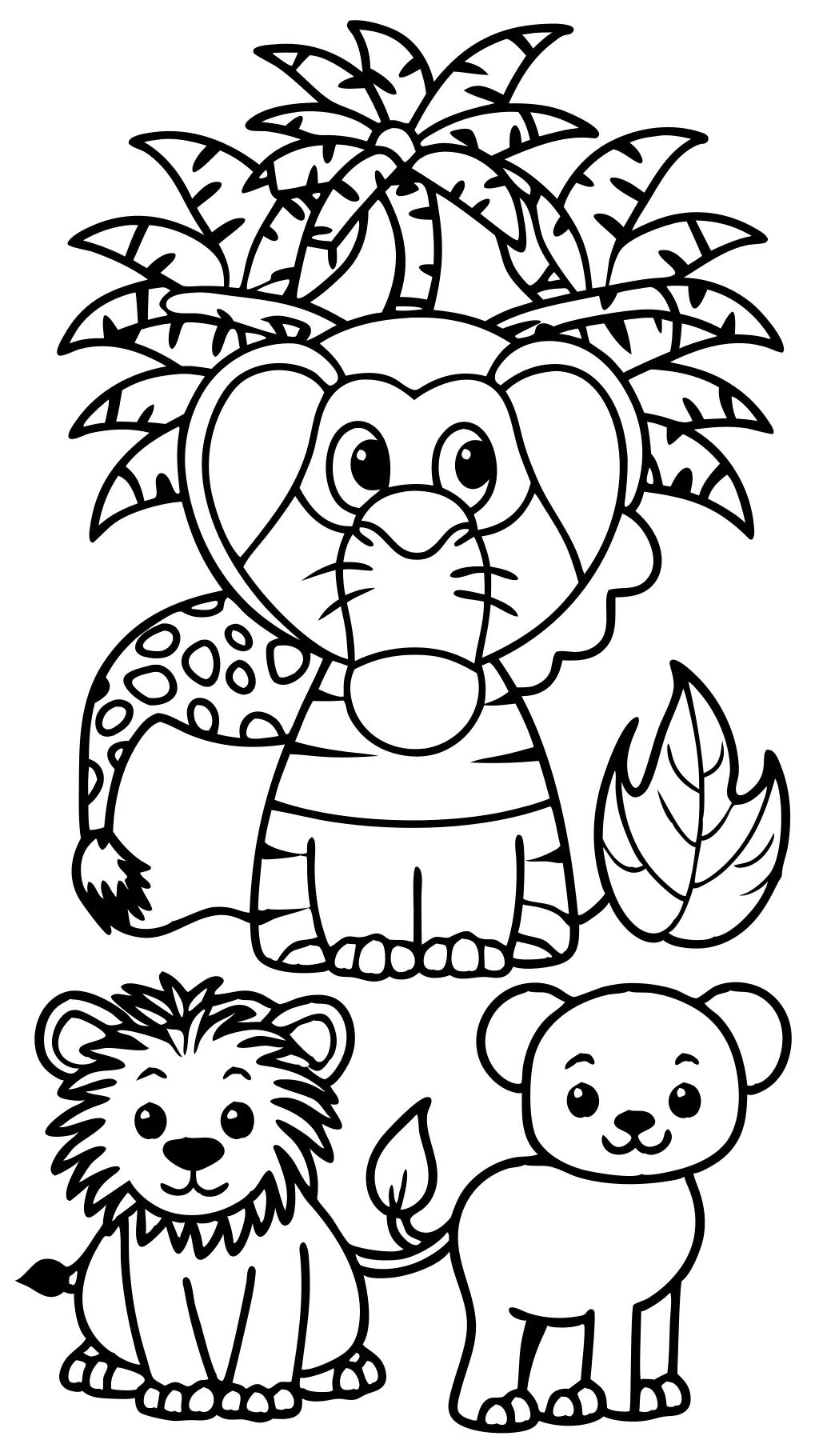 coloring pages of zoo animals